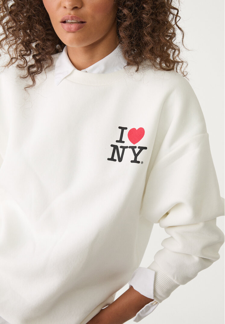 sudadera oversize i love ny