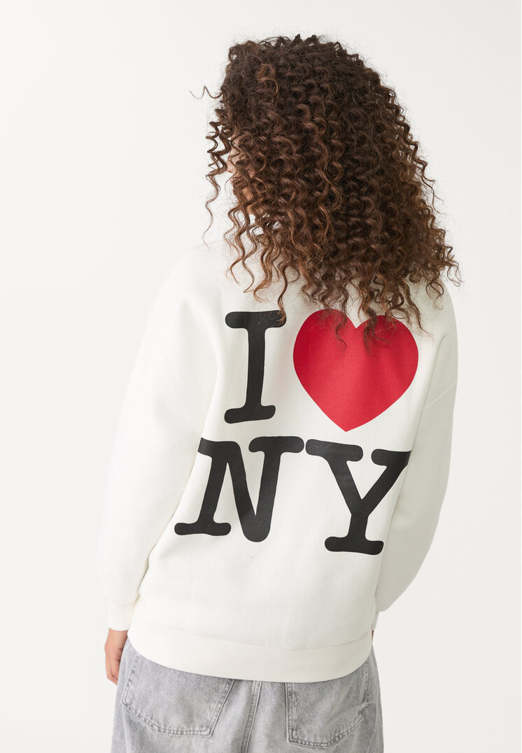 sudadera oversize i love ny