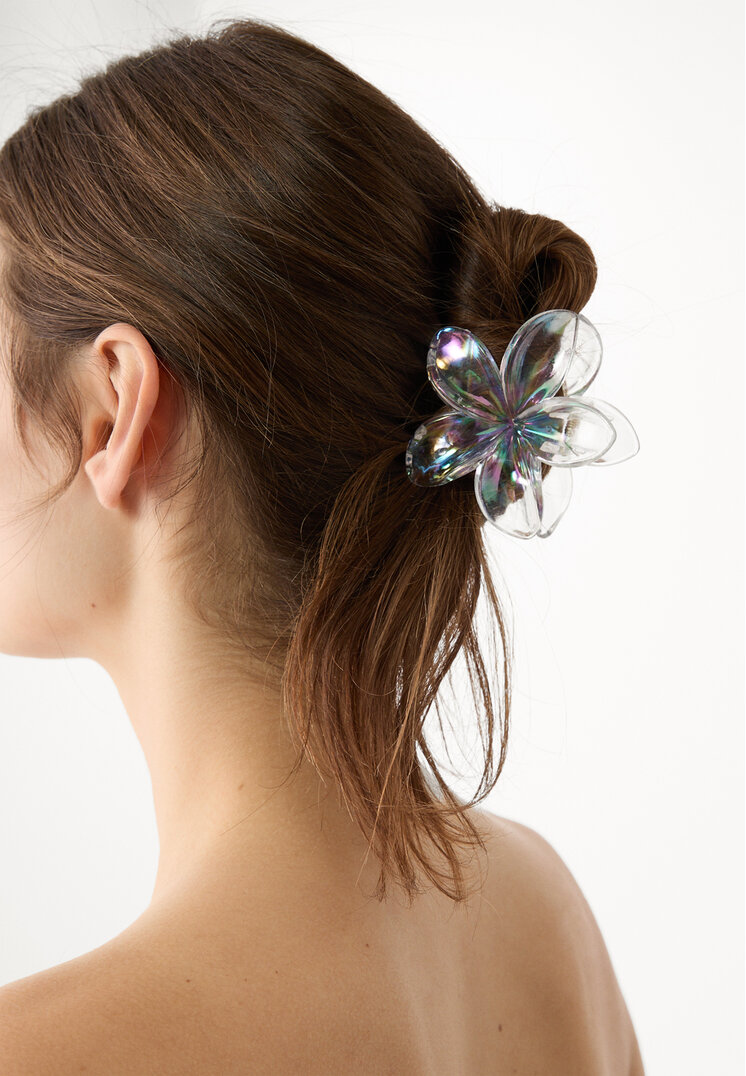 set 3 pinzas de pelo flor