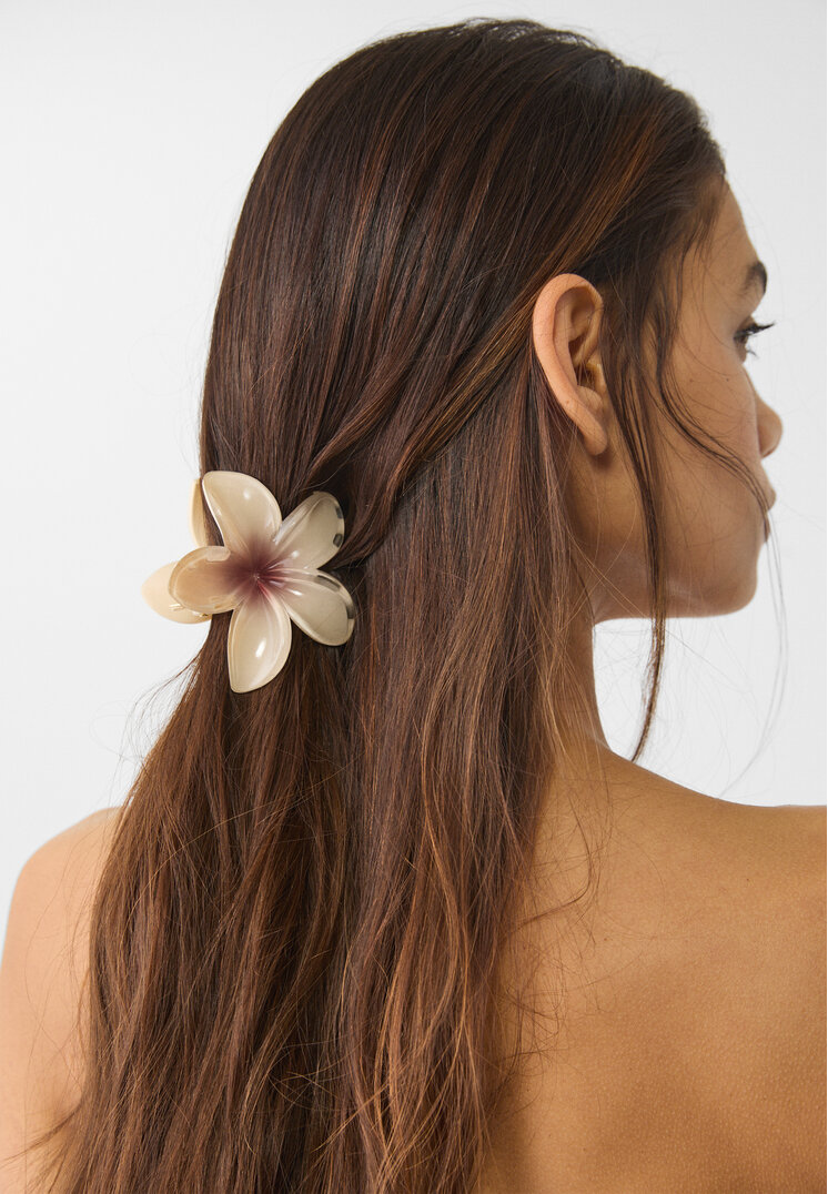 set 3 pinzas de pelo flor