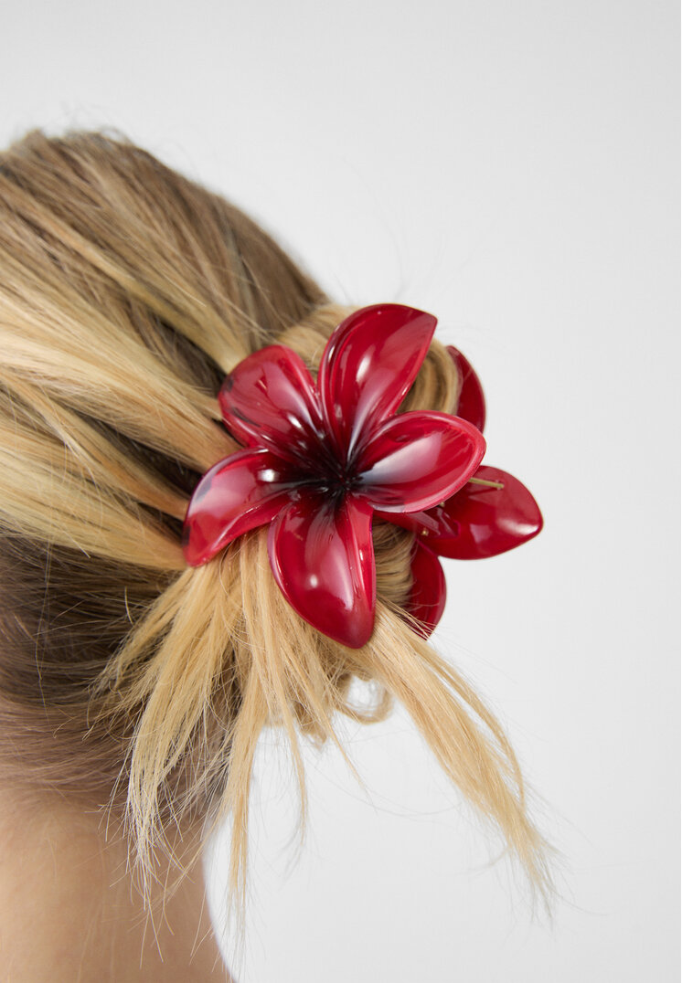 set 3 pinzas de pelo flor