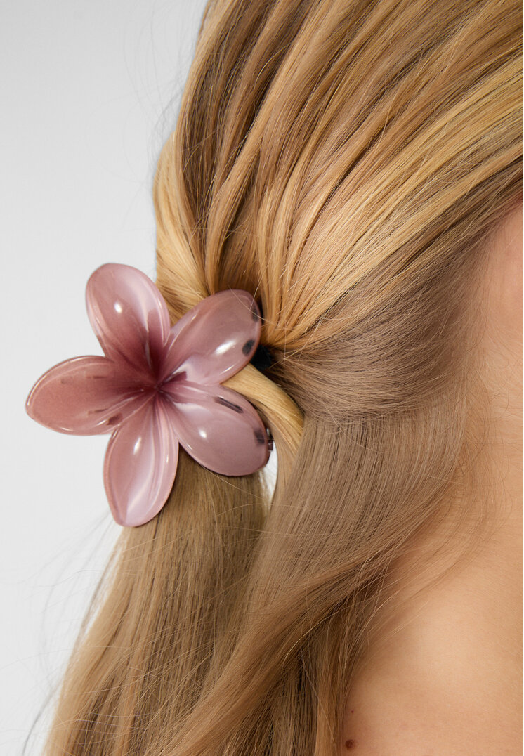 set 3 pinzas de pelo flor