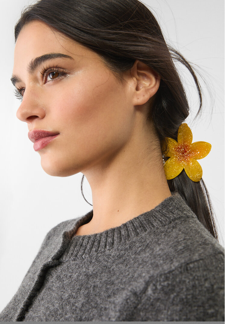 set 3 pinzas de pelo flor