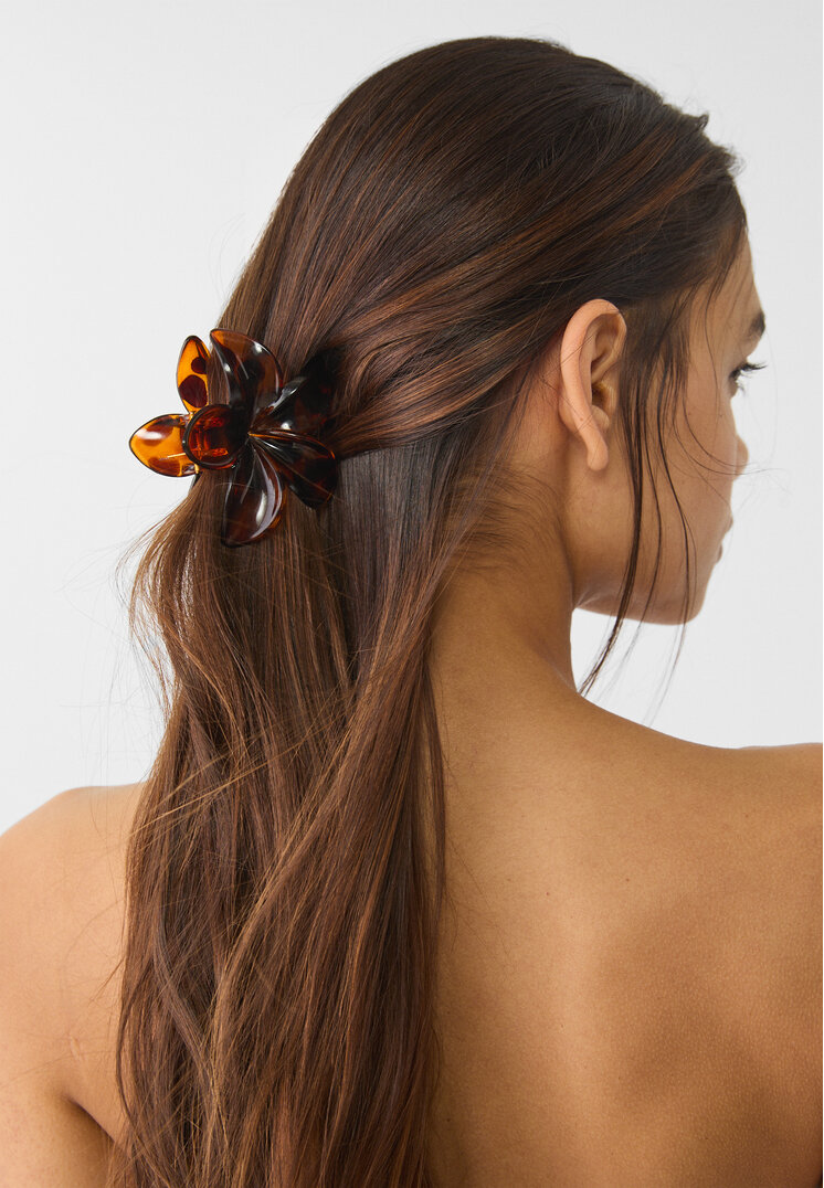 set 3 pinzas de pelo flor