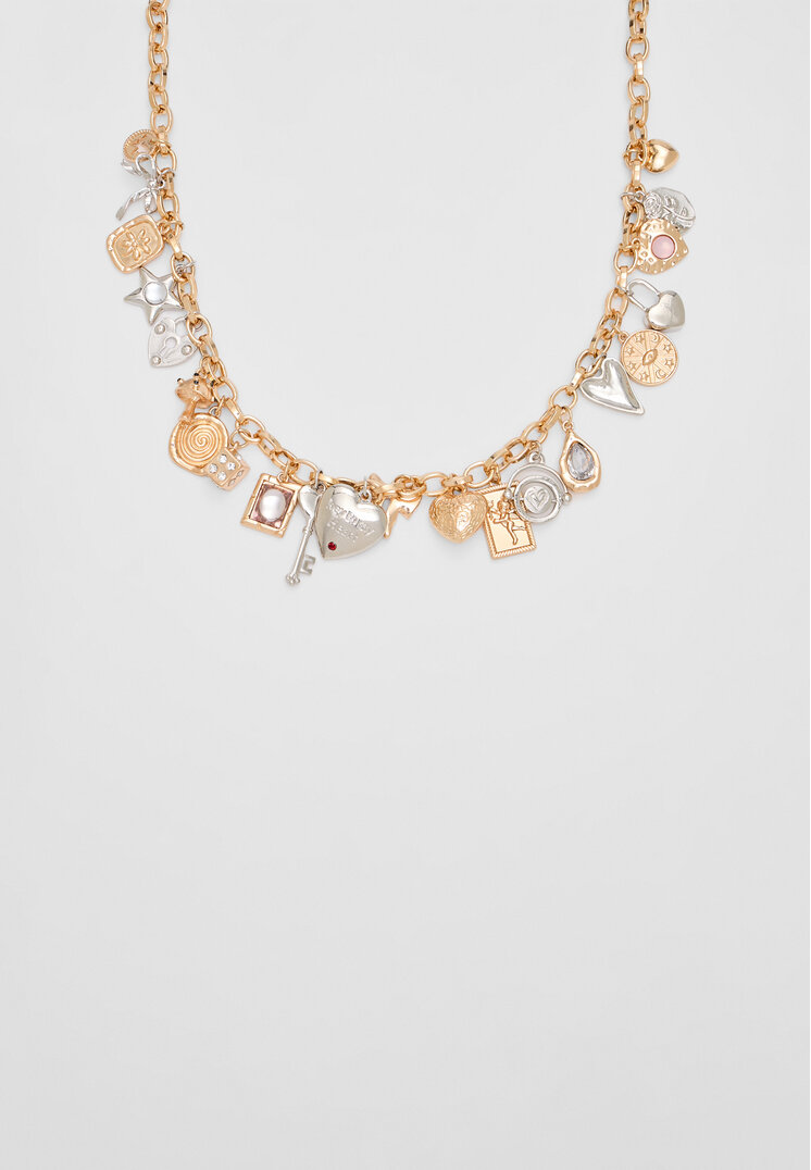 collar multi charm combinados