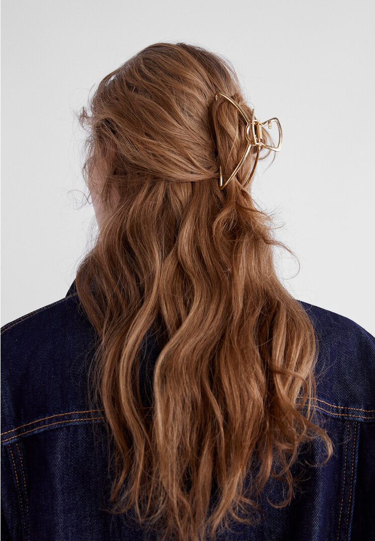 pinza de pelo metalica