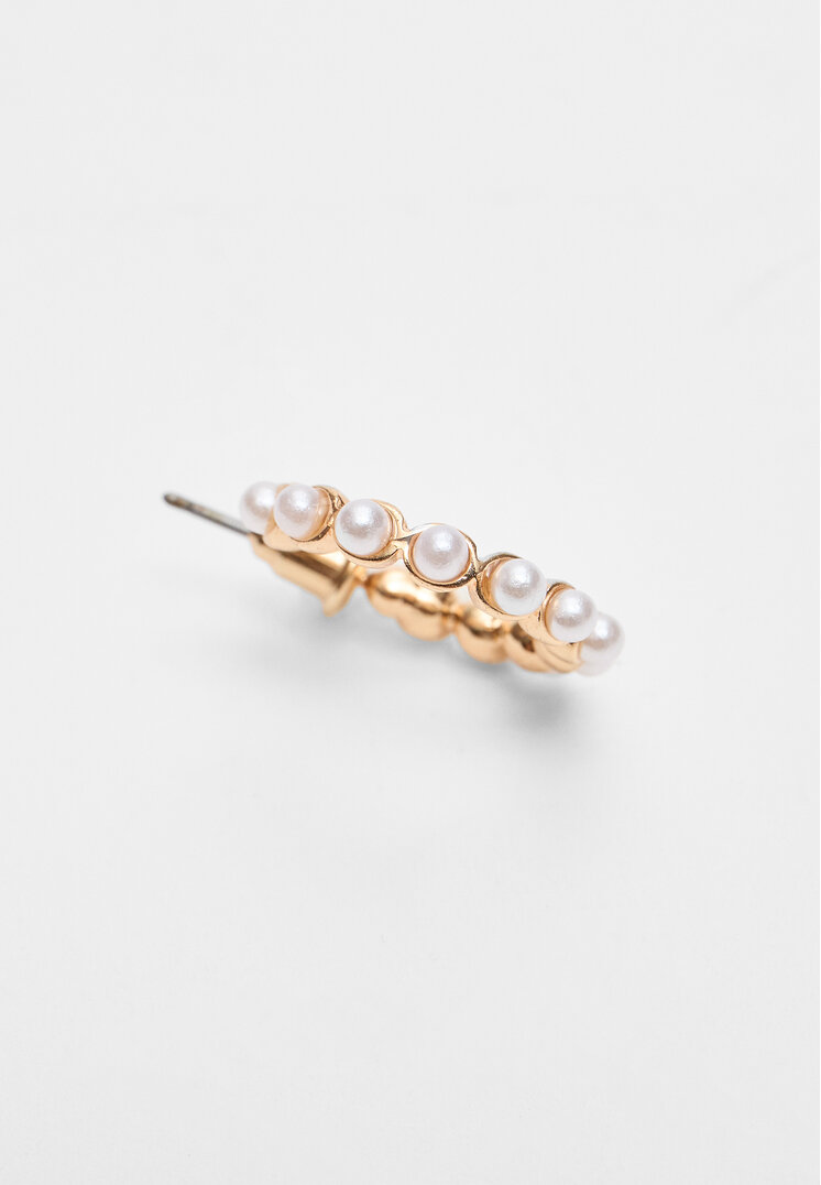 set 9 pendientes lazo y perlas