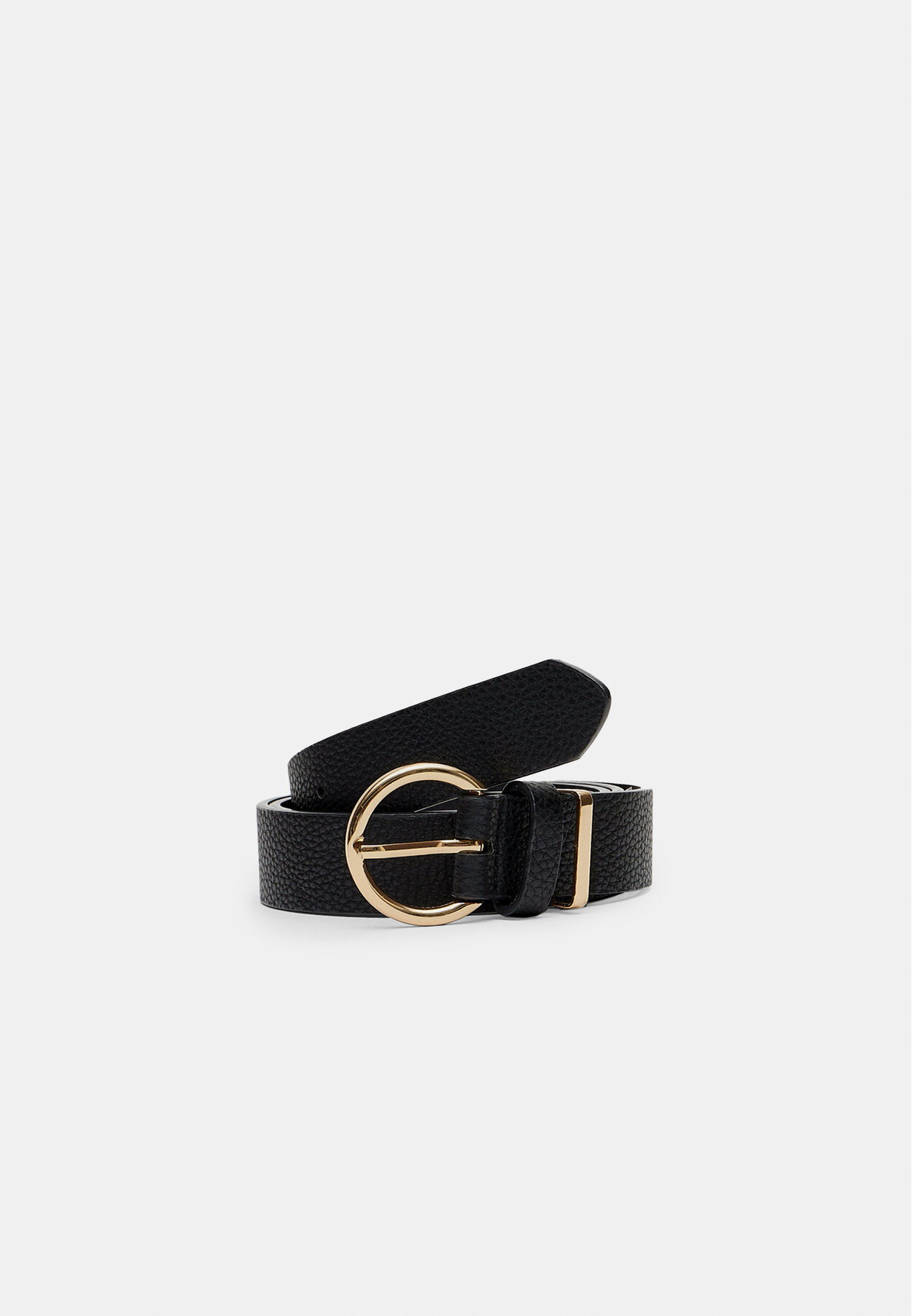 Belt with metal detail