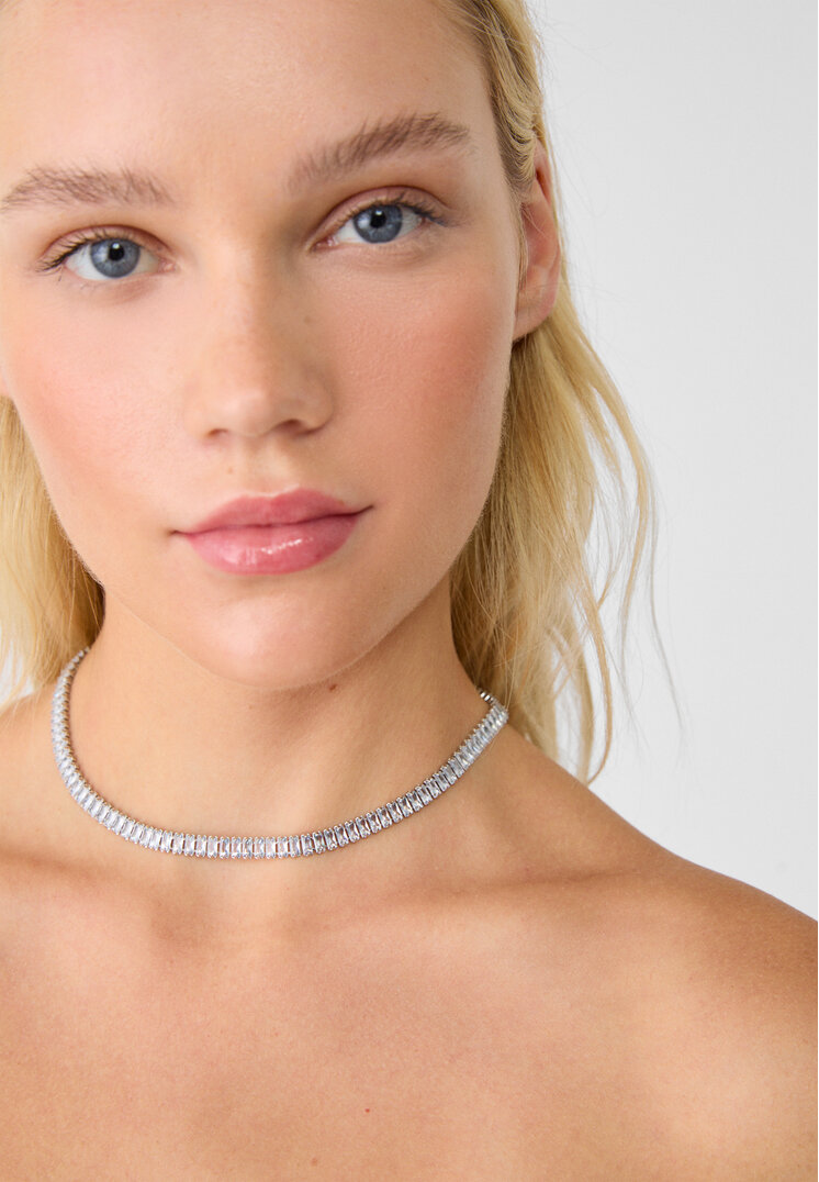 set 3 collares brillos