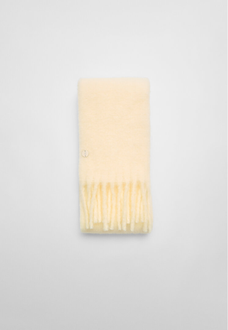 Stradivarius Eșarfă Uni Galben Pastel Os
