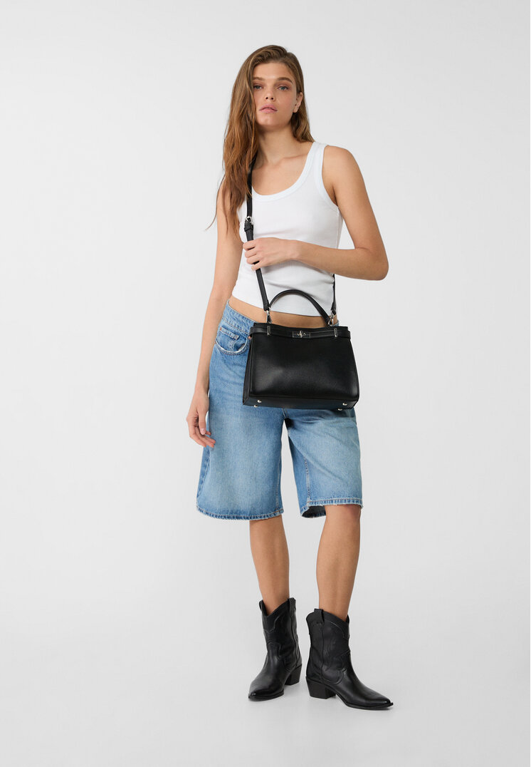 bolso tote hebilla