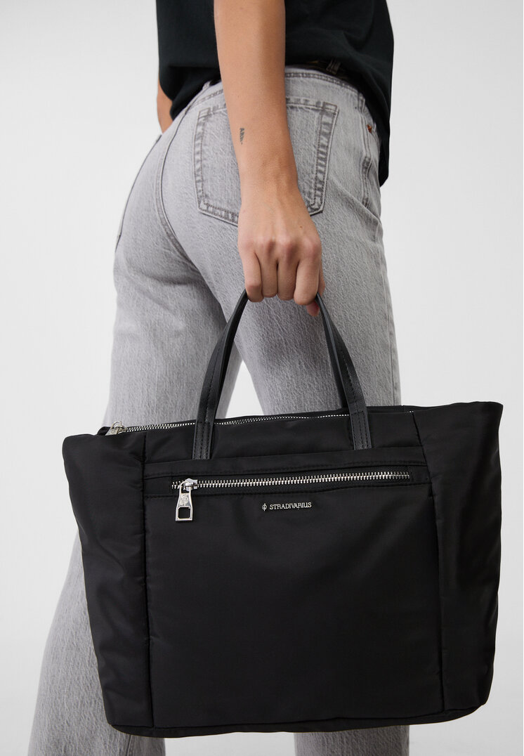 bolso shopper cremallera