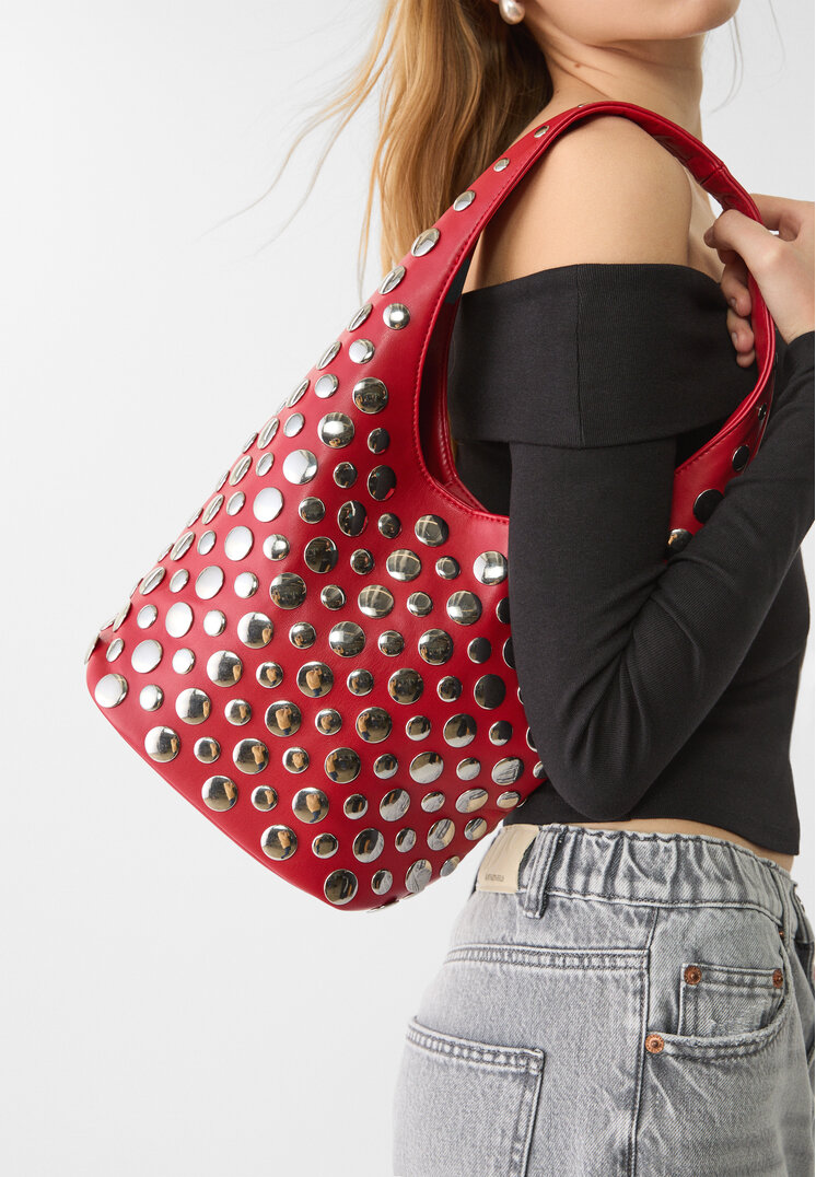 bolso hombro tachas