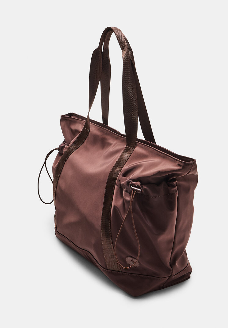 bolso shopper tejido