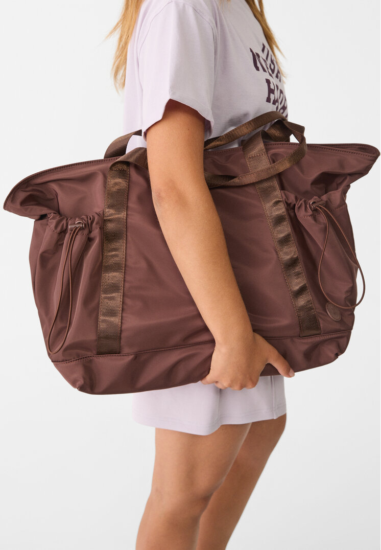 bolso shopper tejido