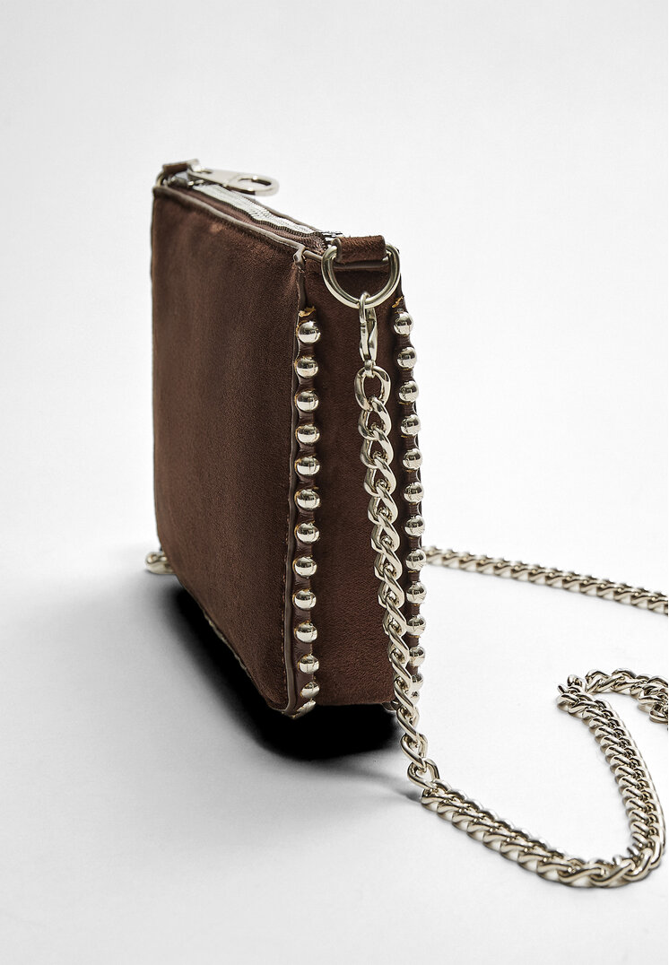 mini bolso bolitas efecto ante