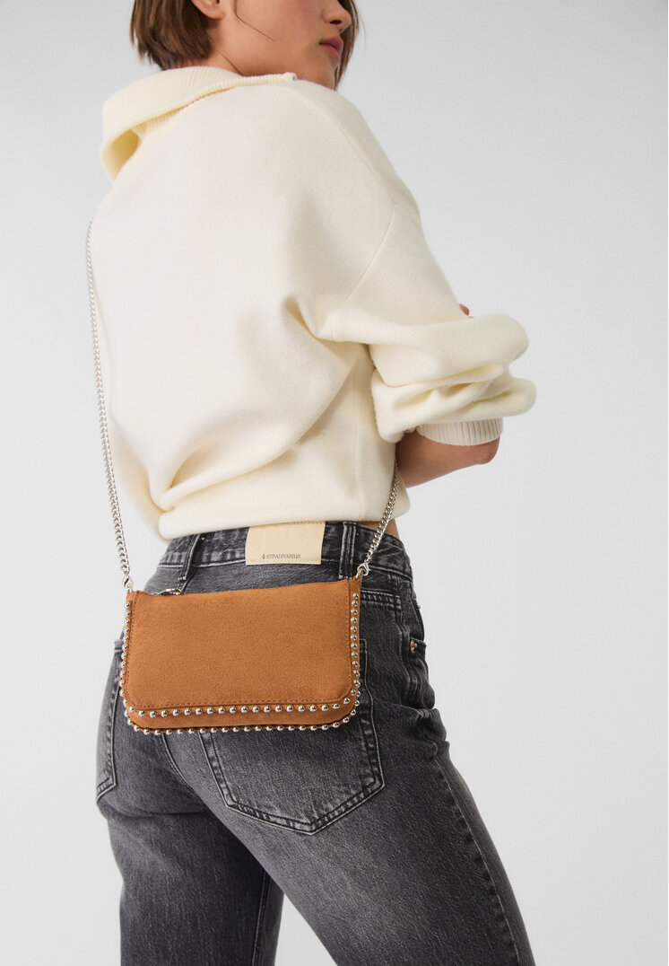 mini bolso bolitas efecto ante