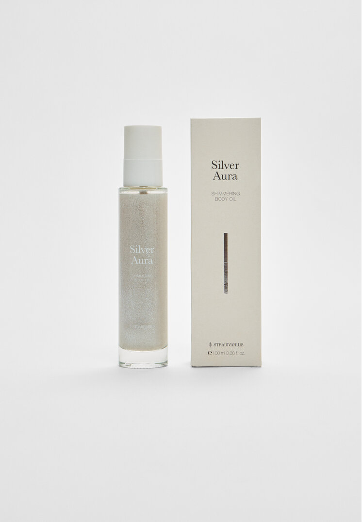 Stradivarius Silver Aura Shimmering Oil Gri Os