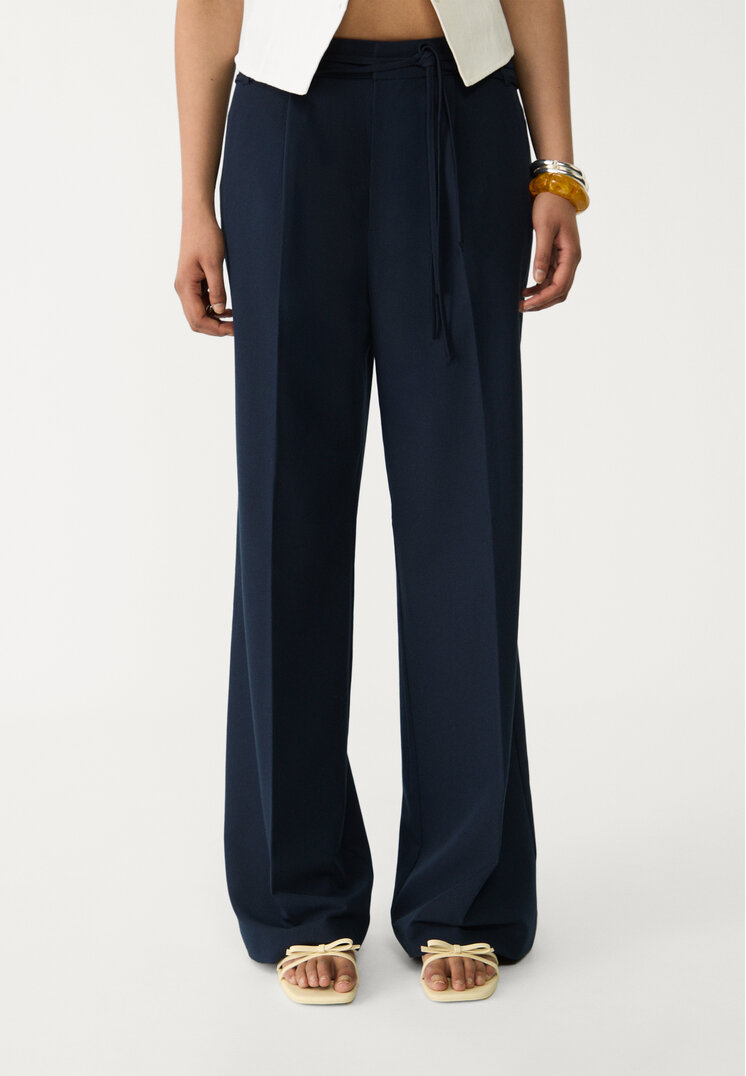 pantalon super wide leg cinturones