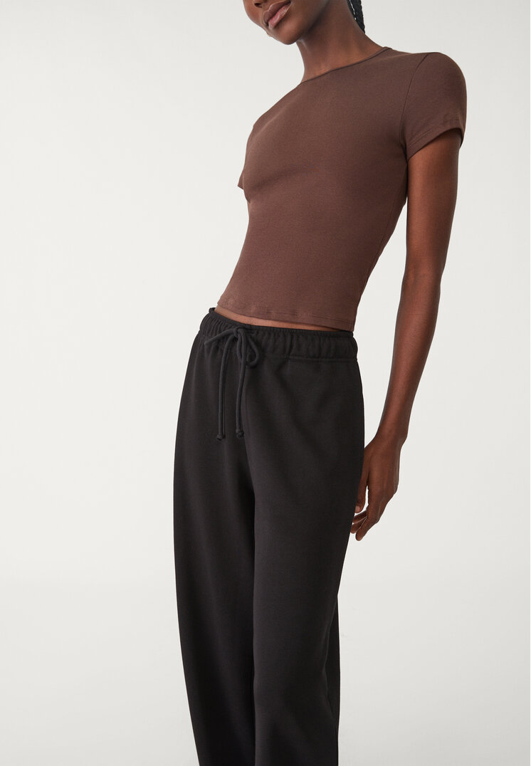 pantalon jogger wide leg