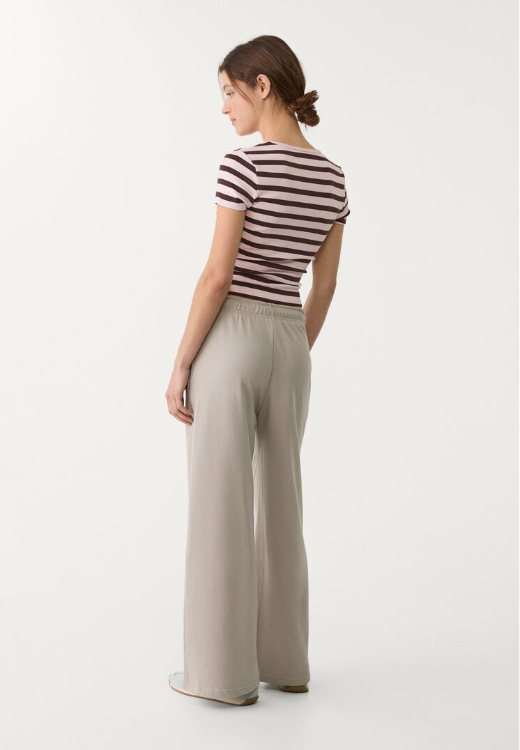 pantalon jogger wide leg