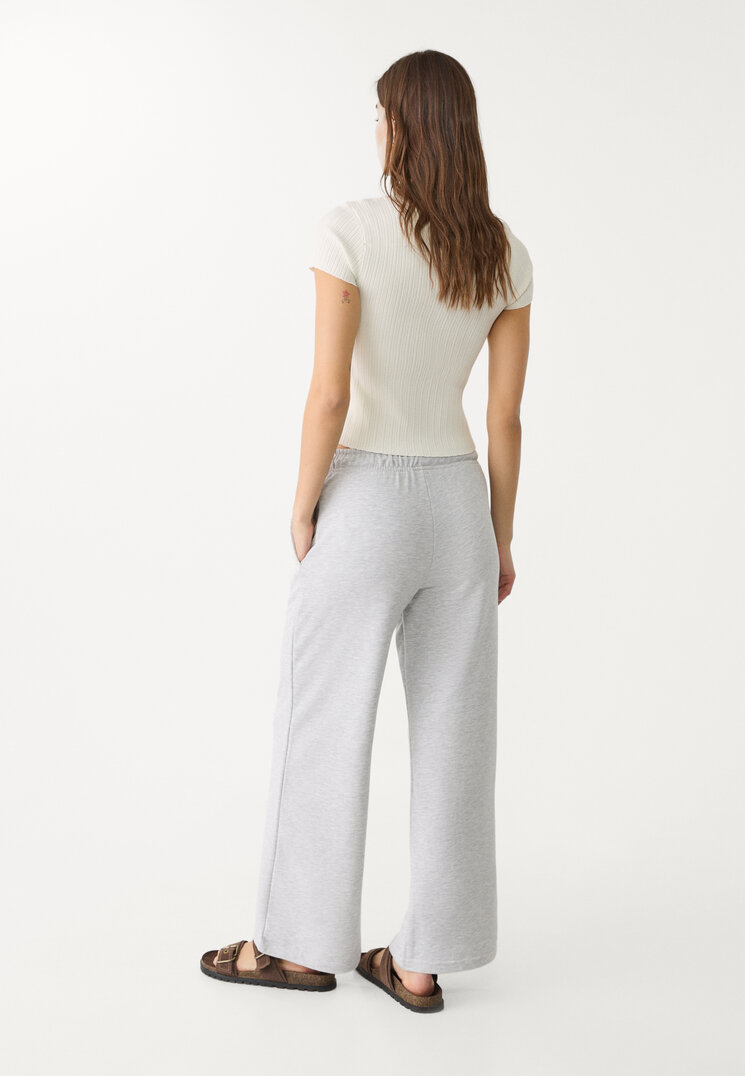 pantalon jogger wide leg
