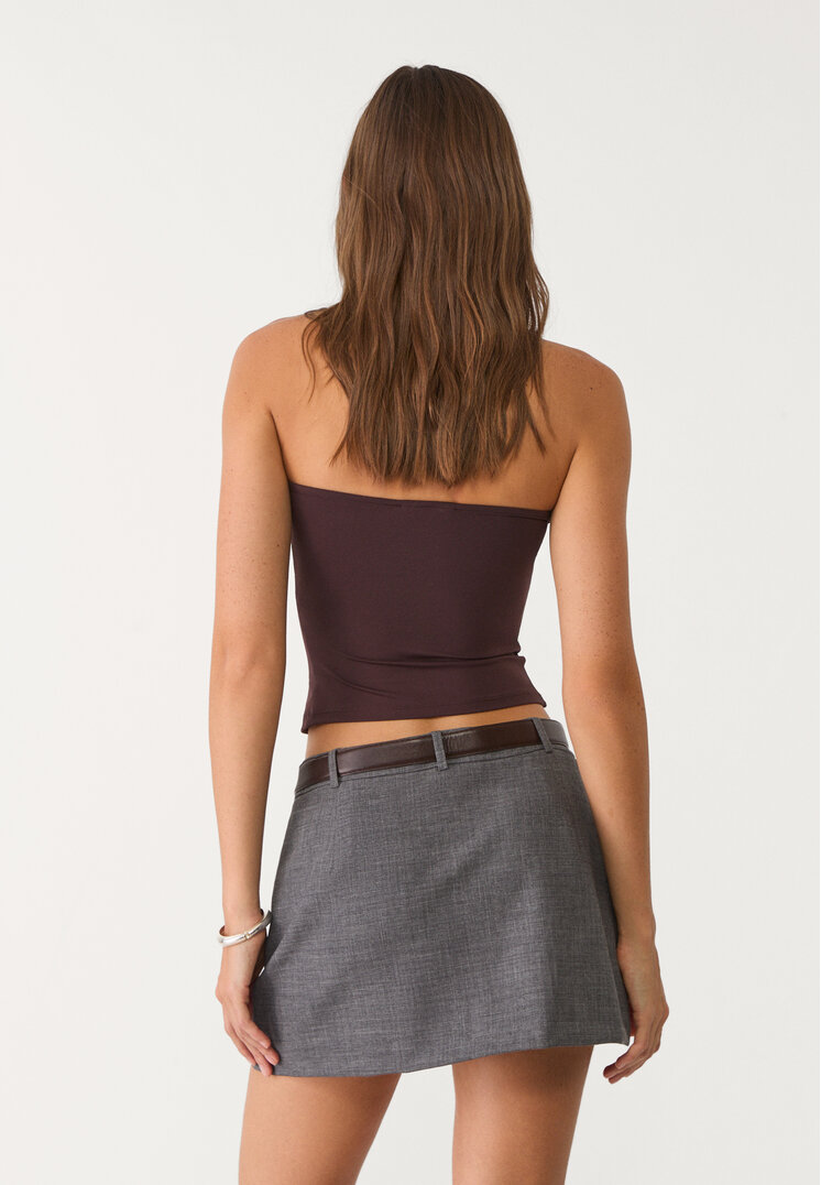 falda pantalon cruzada cinturon