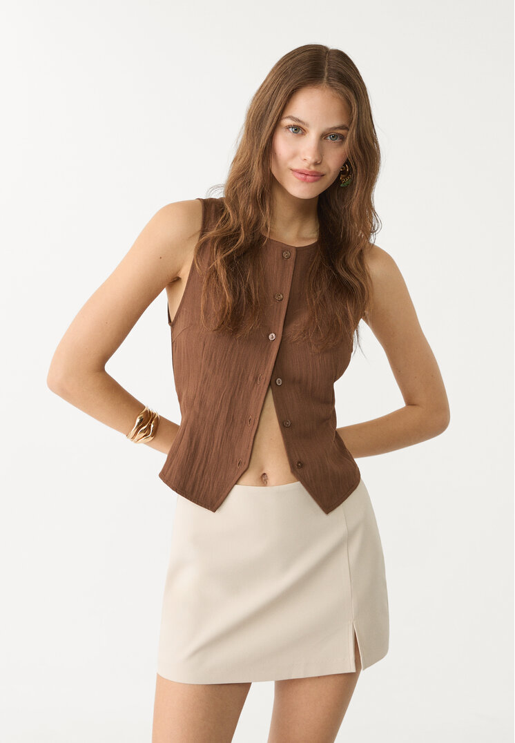 falda pantalon abertura lateral