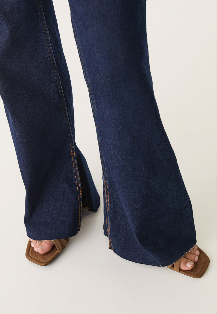 d74 jeans flare slit