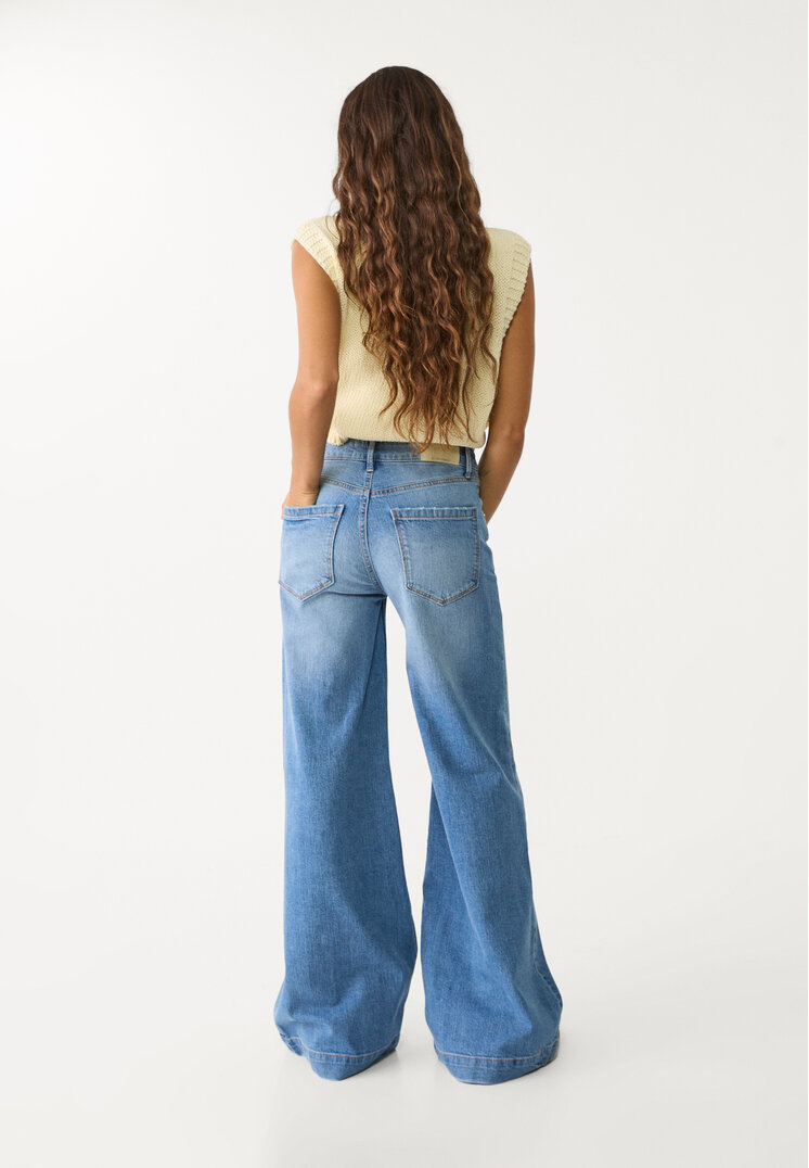 d71 jeans wide leg flare comfort