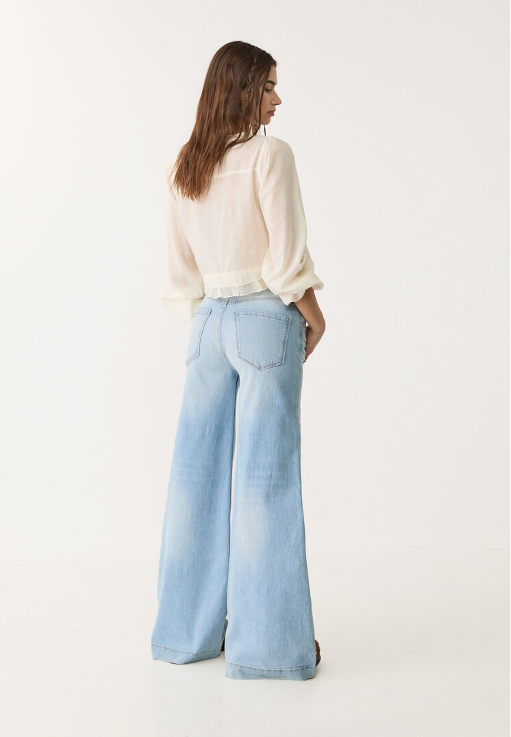 d71 jeans wide leg flare comfort
