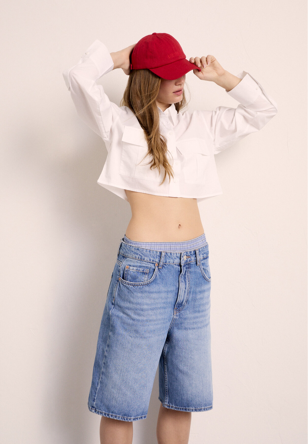 D95 Jort bermuda denim