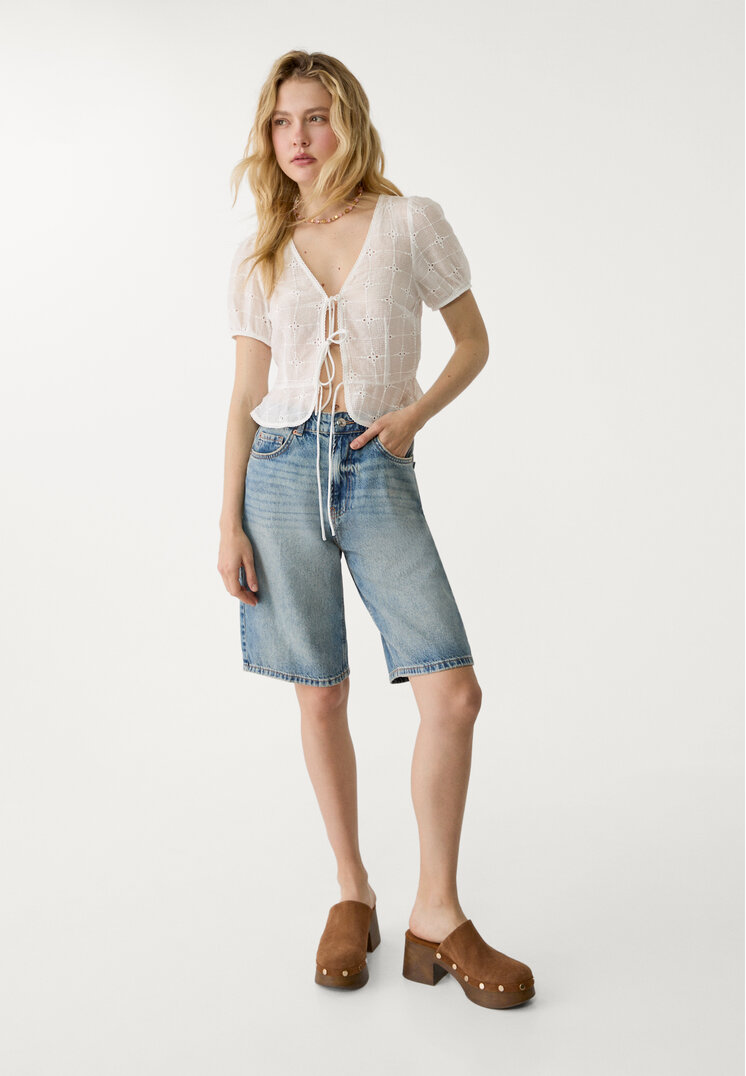 d95 jort bermuda denim