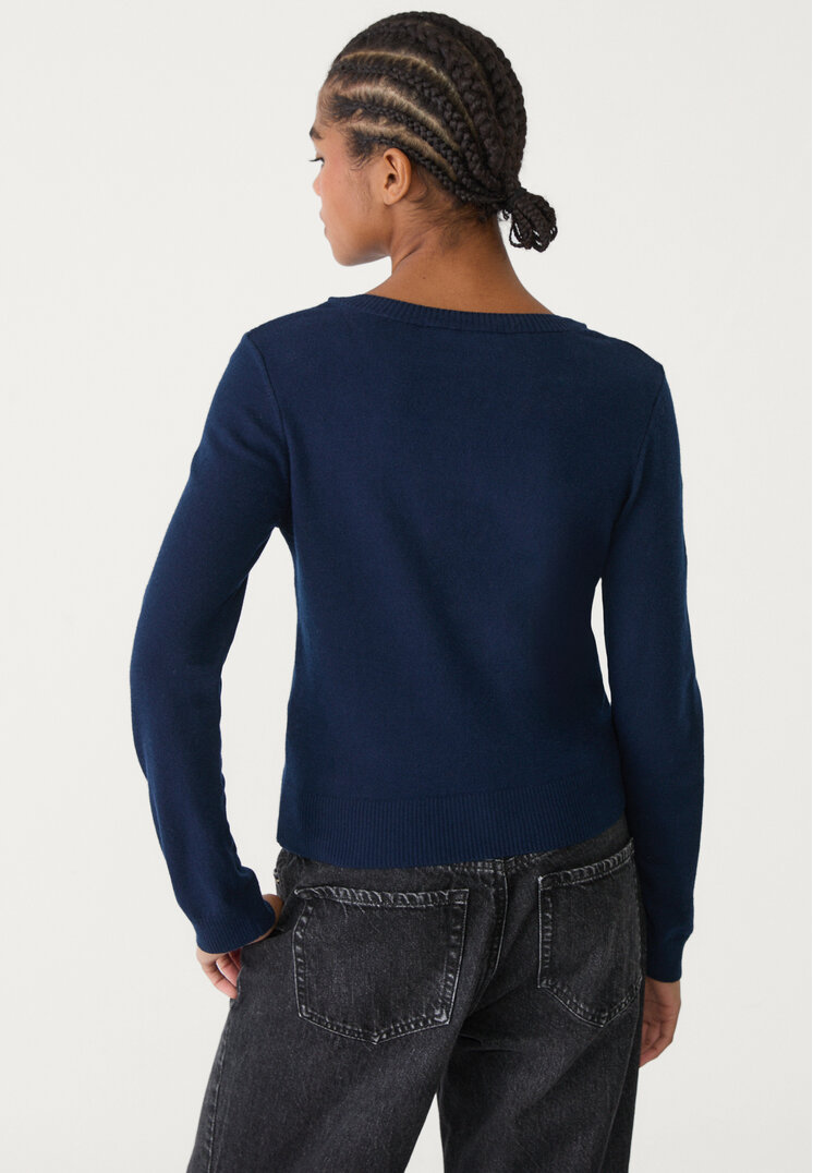 jersey basico punto escote pico