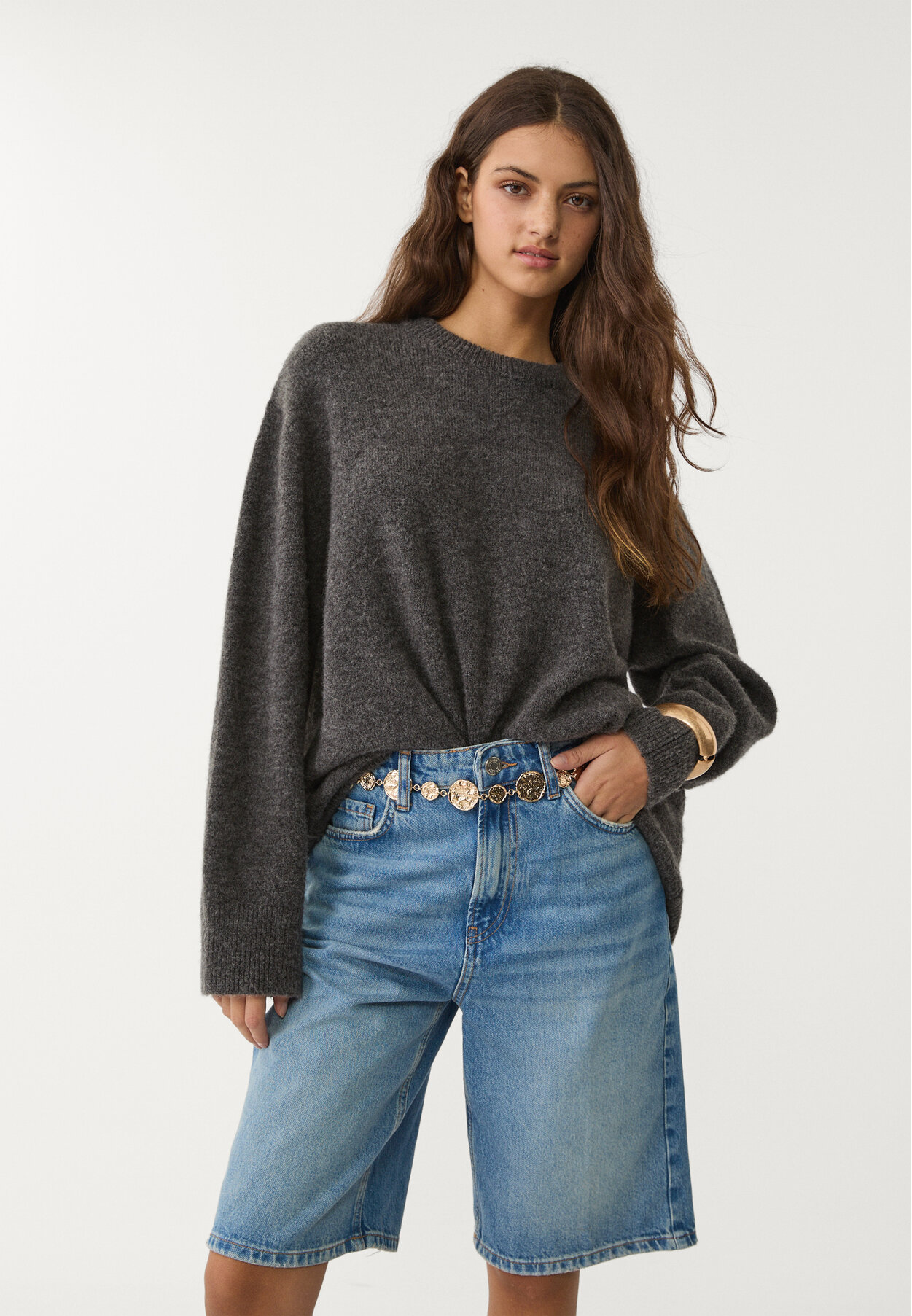 Soft-touch knit sweater