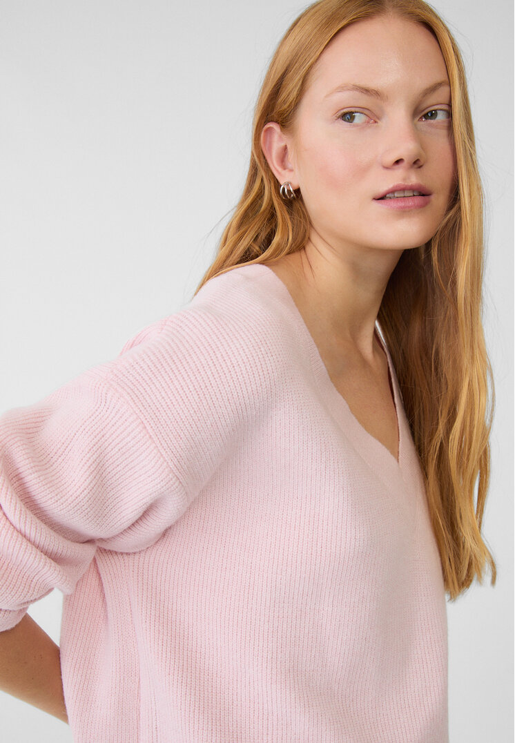 jersey cuello pico enfeltrado