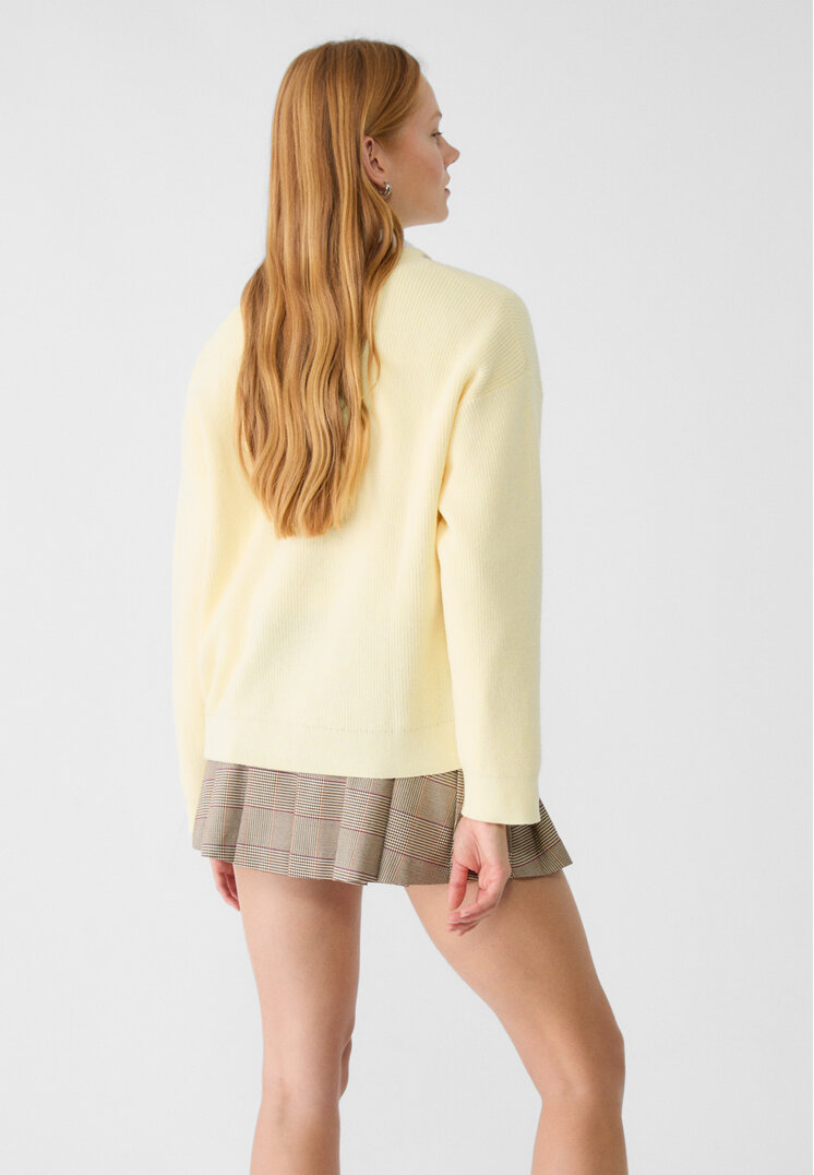 jersey cuello pico enfeltrado