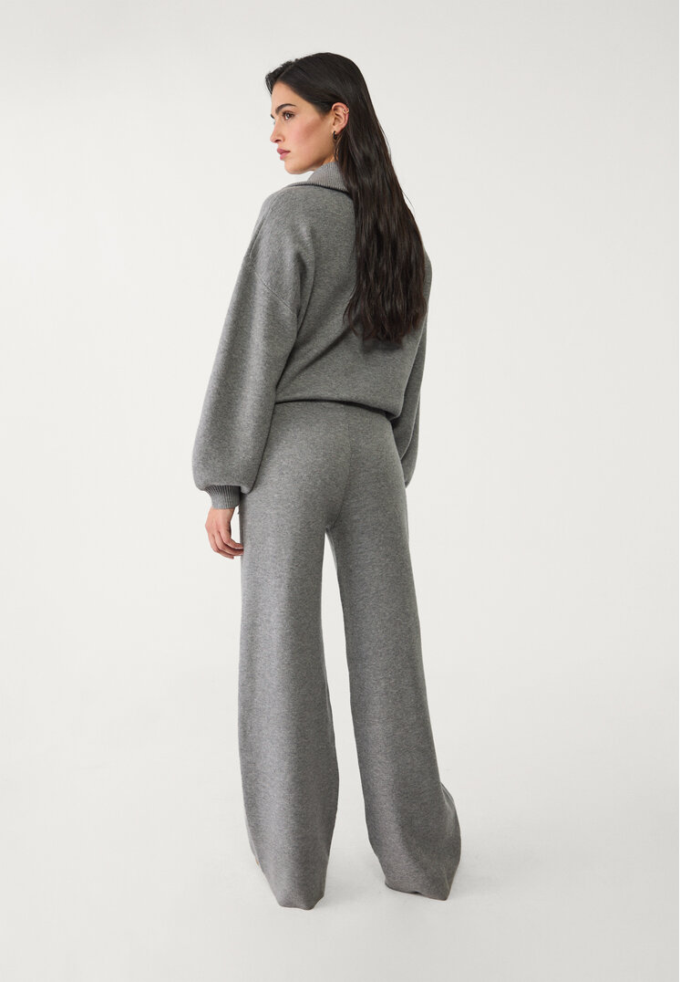 pantalon ancho punto