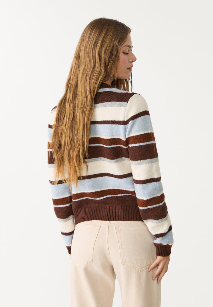 chaqueta de punto rayas