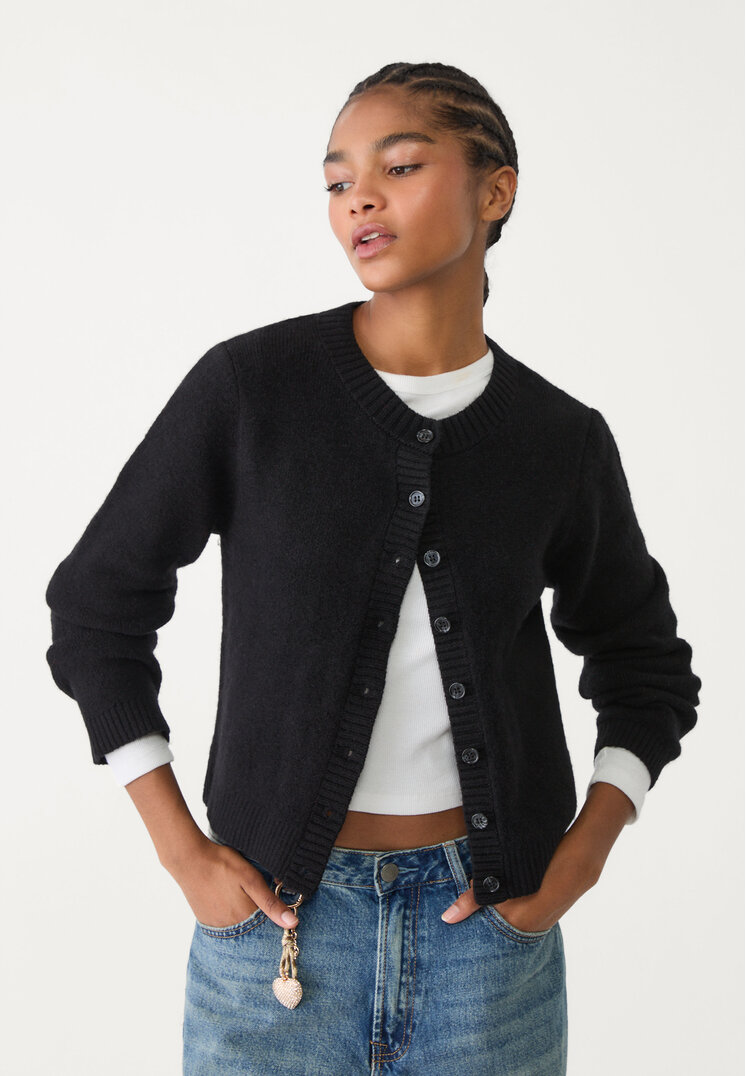 chaqueta punto botones