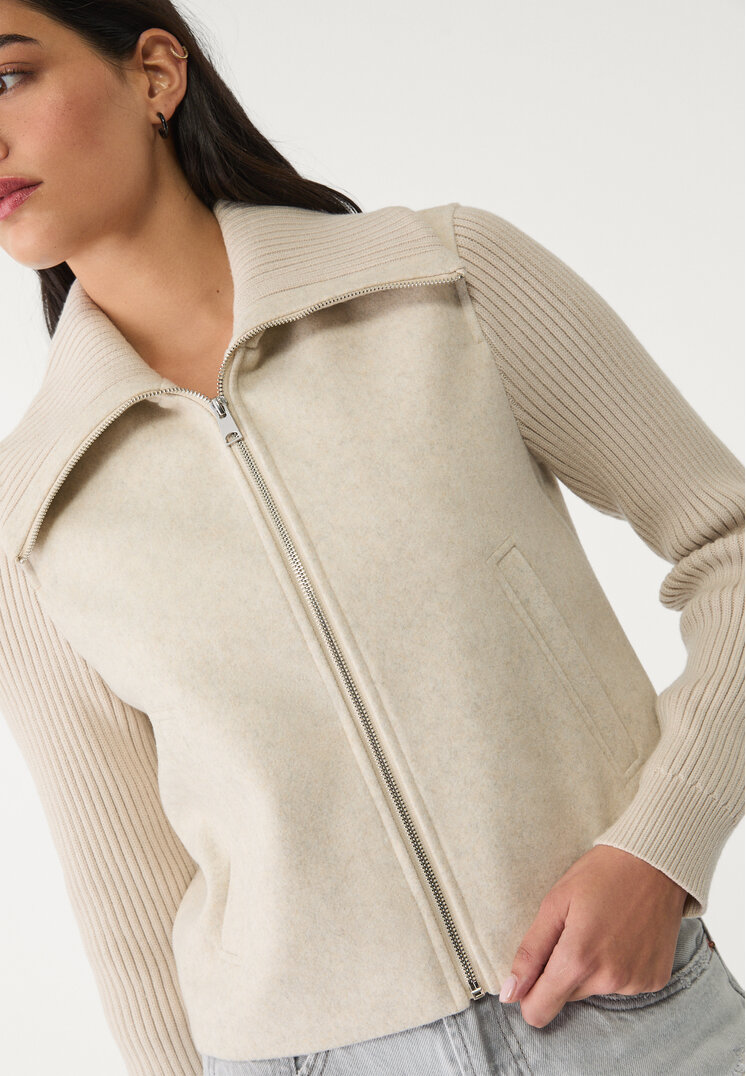cazadora soft punto combinado
