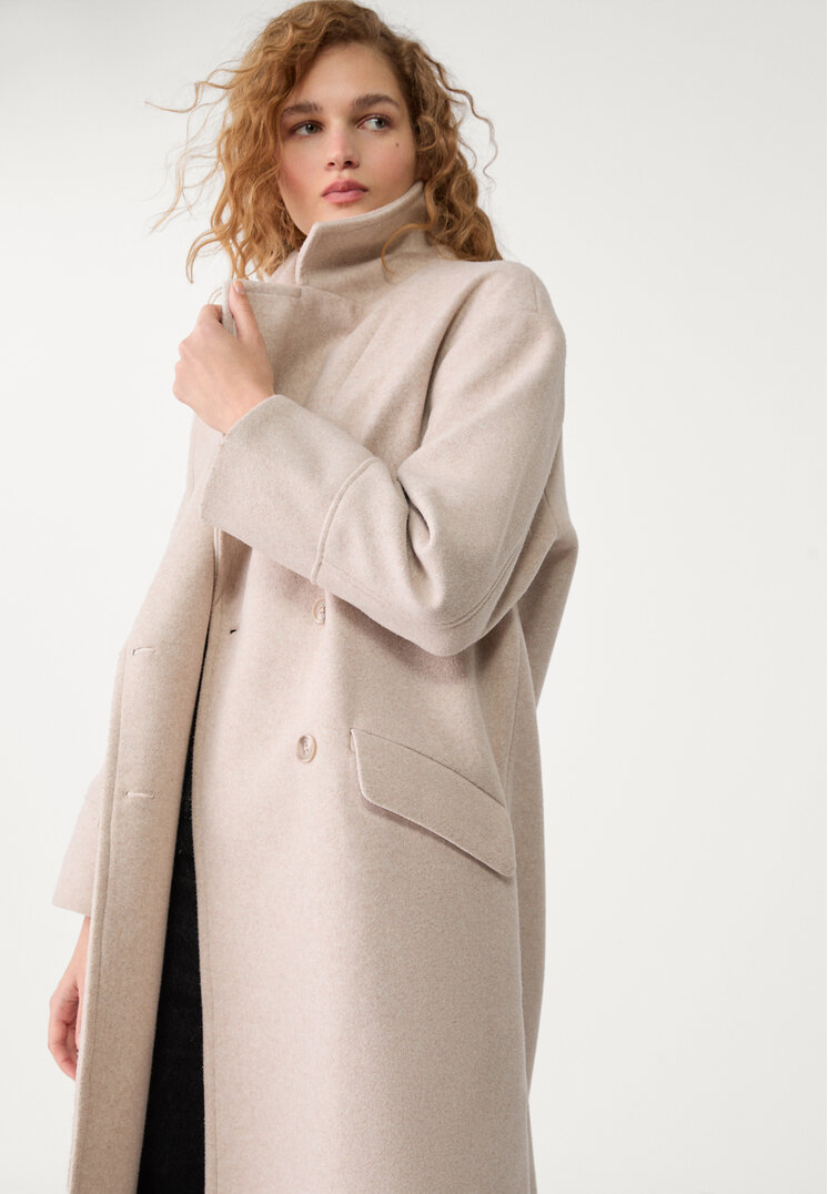 abrigo oversize tacto suave