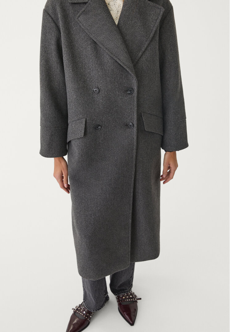 abrigo oversize tacto suave
