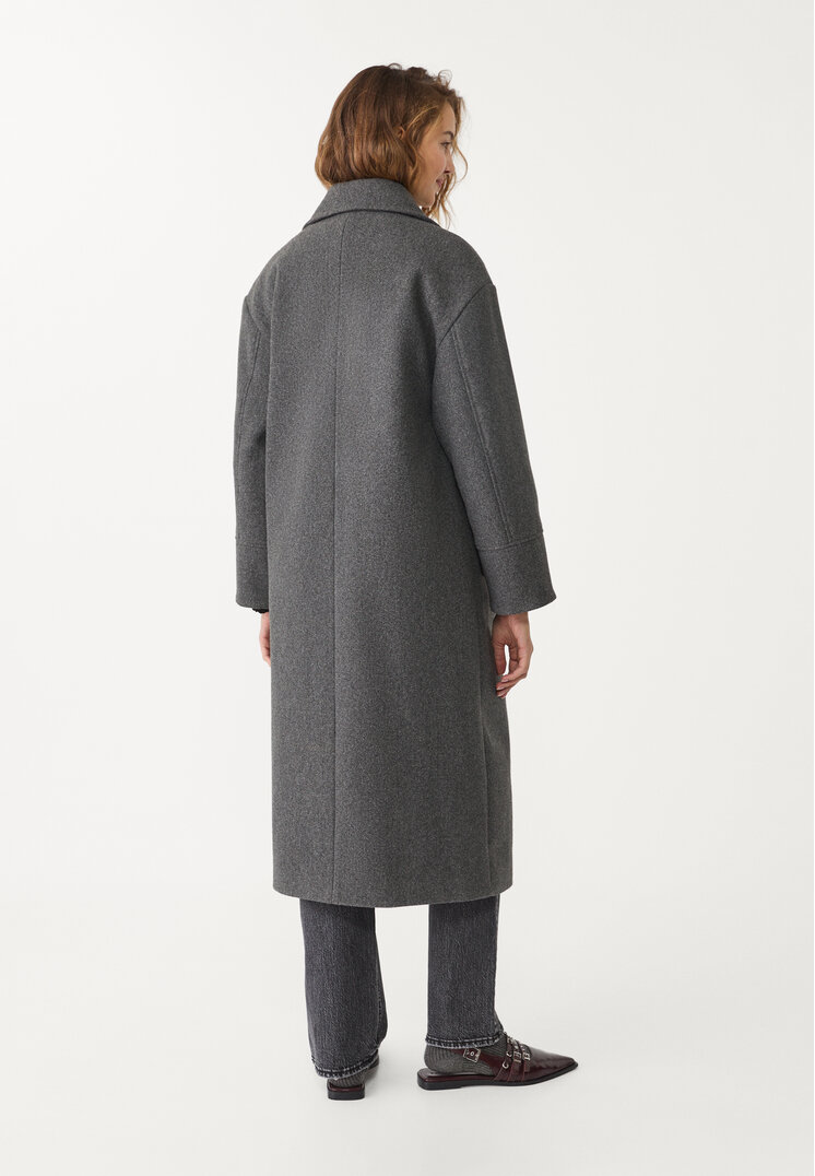 abrigo oversize tacto suave