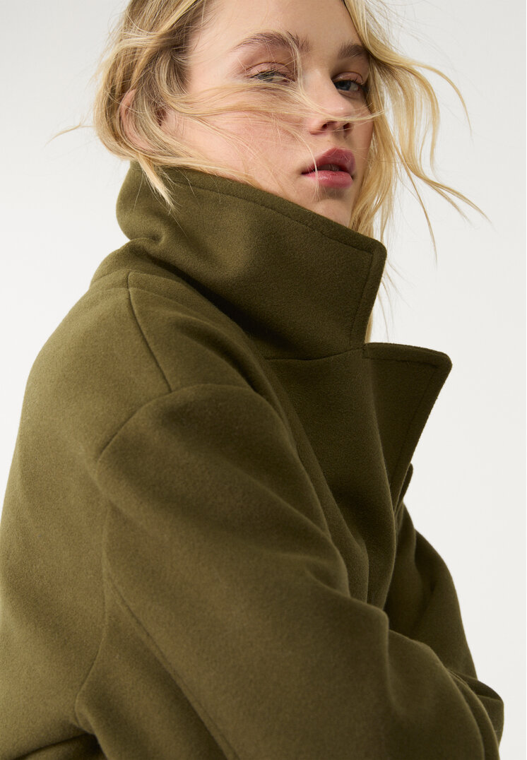 abrigo oversize tacto suave