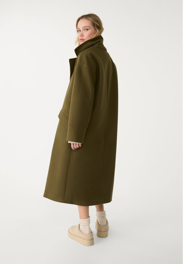 abrigo oversize tacto suave