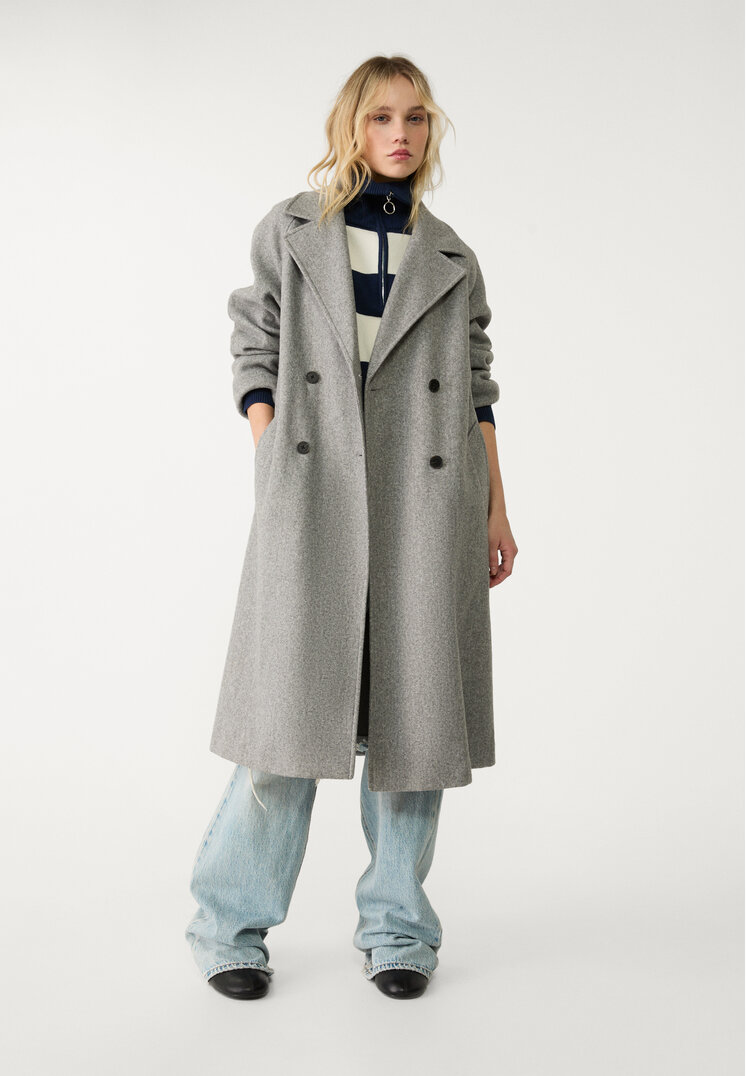 abrigo trench tacto suave