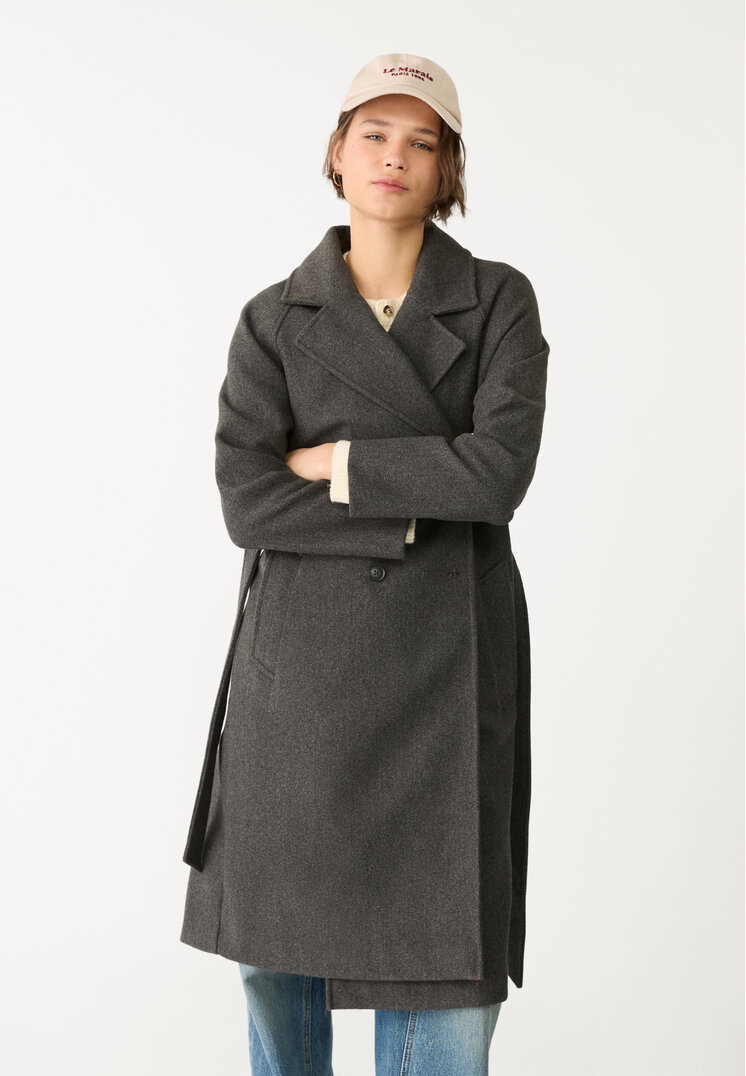 abrigo trench tacto suave