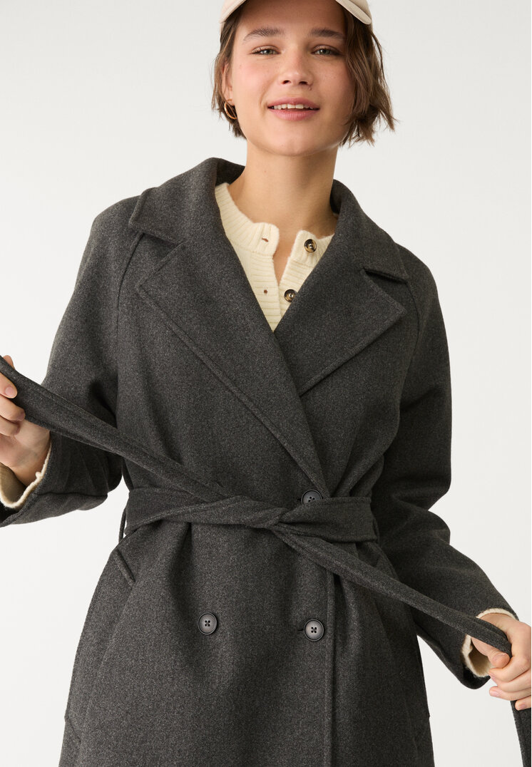 abrigo trench tacto suave