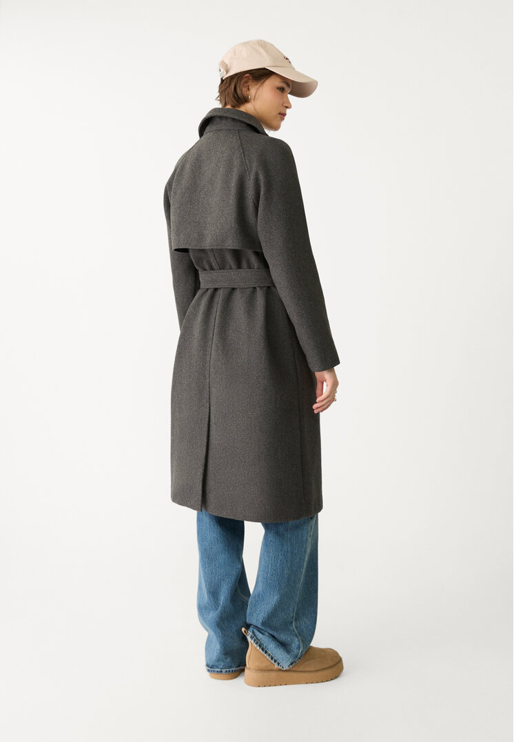 abrigo trench tacto suave
